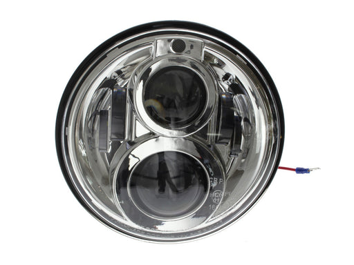 7in. LED HeadLight Insert with Parker - Chrome. Fits Most H-D, Indian Chief Classic & Dark Horse Models with 7in. Headlight.