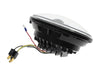 7in. LED HeadLight Insert with Parker - Chrome. Fits Most H-D, Indian Chief Classic & Dark Horse Models with 7in. Headlight.