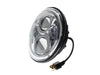 7in. LED Headlight Insert with Halo - Chrome. Fits Most H-D, Indian Chief Classic & Dark Horse Models with 7in. Headlight.