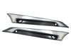 LED FusionFX Windshield Trim - Smoke Lens, Black Housing. With Amber Turn, White Run. Fits Road Glide 2015-2023