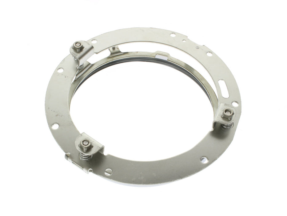 7in. Headlamp Insert Adaptor Bracket - Chrome. Fits All 2013 earlier Touring & all FreightTrain Nacelle.