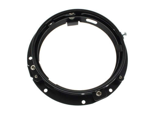 7in. Headlamp Insert Adaptor Bracket - Black. Fits All 2013 earlier Touring & all FreightTrain Nacelle.
