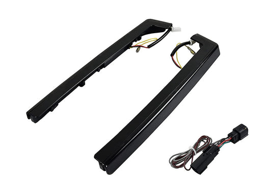 LED Tour Pak Arms - Amber Turn, Red Run/Brake, Black Housing, Smoke Lens. Fits Touring 2014up.