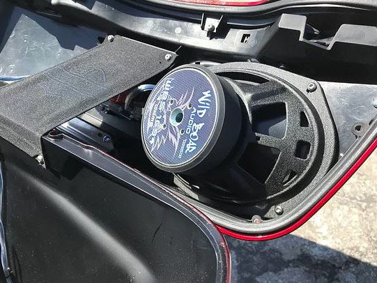 Wild Boar, 600 Watt Amp x 4 Speaker Kit & Saddlebag Lids. Fits Road Glide 2015-2023