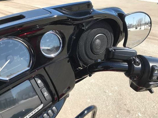 Wild Boar, 600 Watt Amp x 4 Speaker Kit & Saddlebag Lids. Fits Street Glide 2014-2023