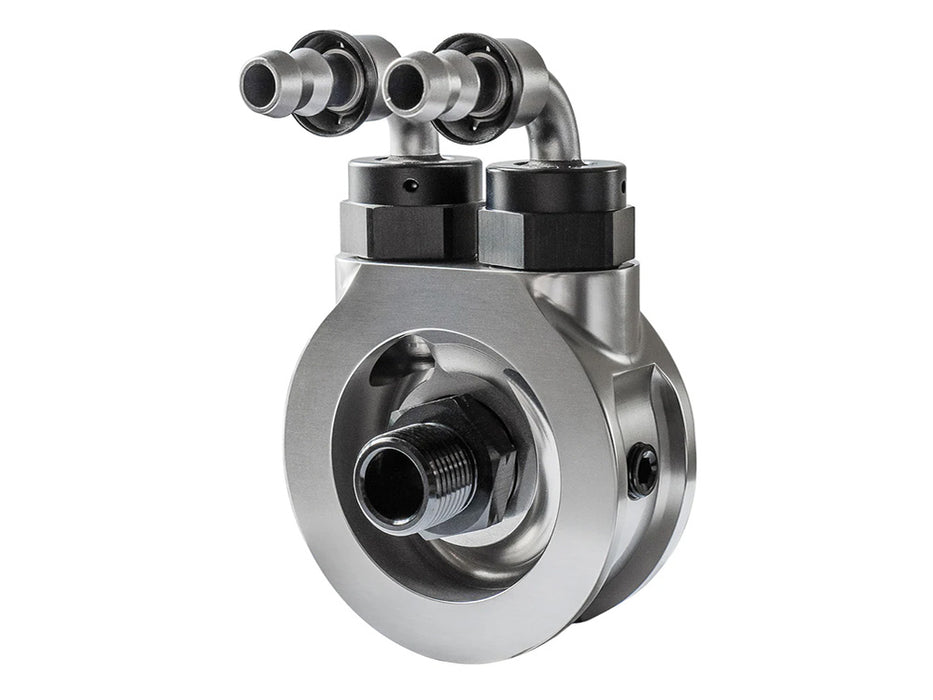 Oil Cooler Adaptor with By-pass. Fits Evolution Big Twin 1984-1999, Sportster 1986-2021 & Buell
