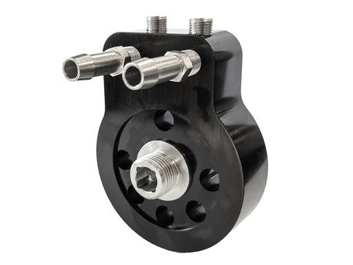 Oil Cooler Adaptor with By-pass. Fits Air Cooled Milwaukee-Eight 2018up