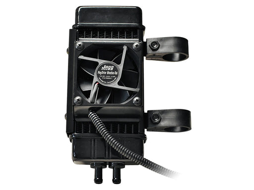 Fan Assisted 10 Row Vertical Oil Cooler Kit. Fits Softail 2018up