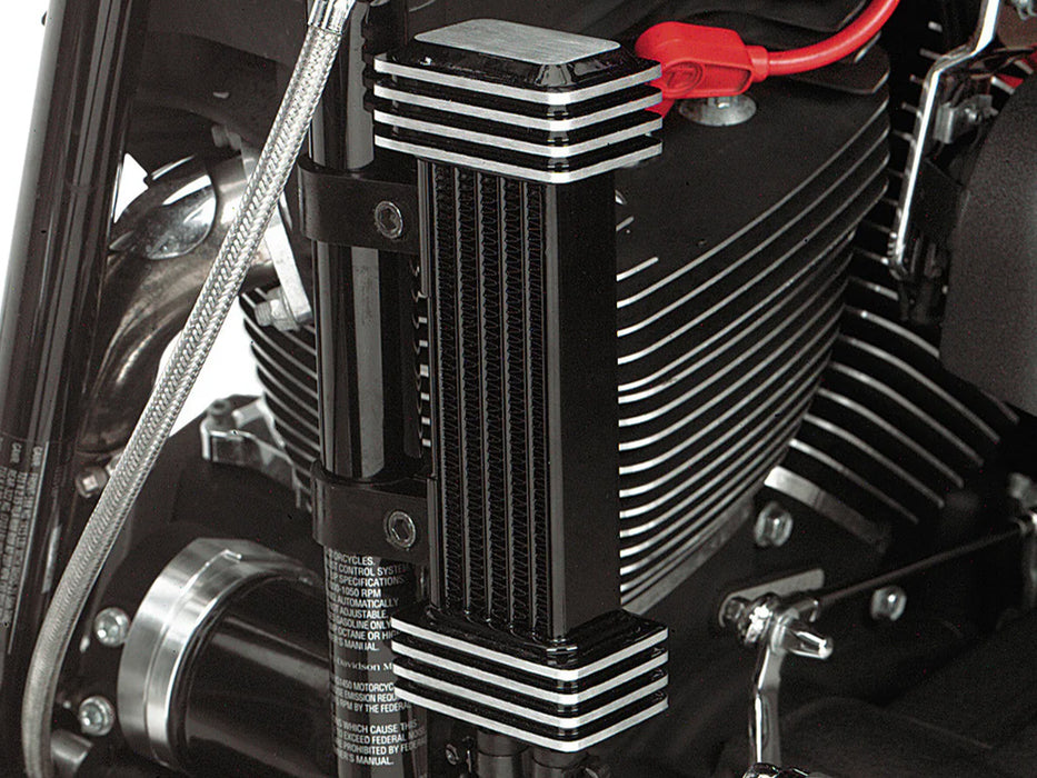 6-Row Vertical Deluxe Oil Cooler Kit. Fits Sportster 1986-2021