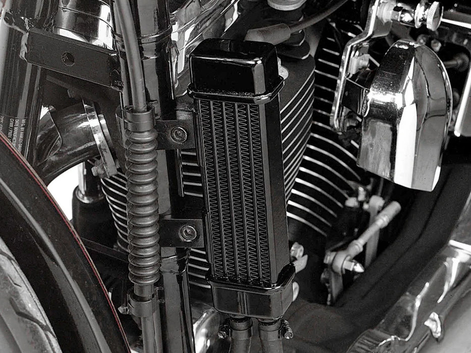 6-Row Vertical Slimline Oil Cooler Kit. Fits Sportster 1986-2021