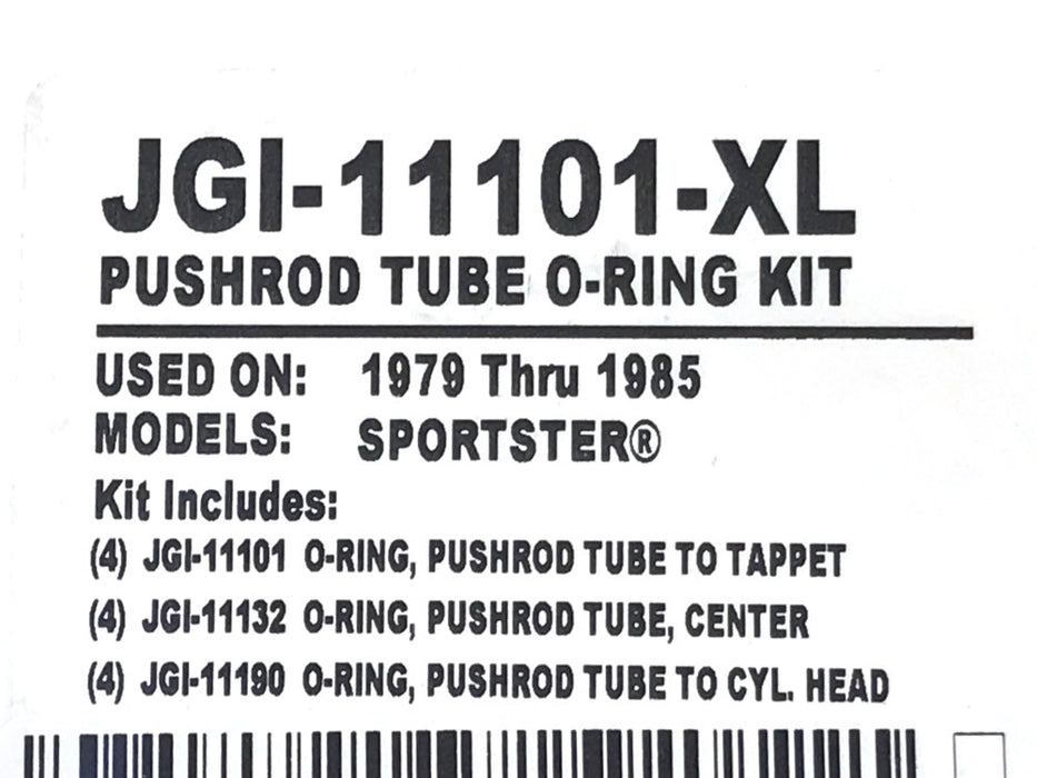 Push Rod Tube O'Ring Kit. Fits Sportster 1979-1985.
