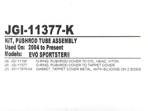Tappet & Push Rod Cover Kit. Fits Sportster 2004-2021
