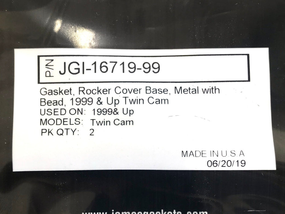 Rocker Cover Base Gaskets. Fits Twin Cam 1999-2017.