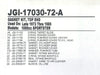 Top End Gasket Kit. Fits Sportster 1973-1985 with 1000cc Engine.