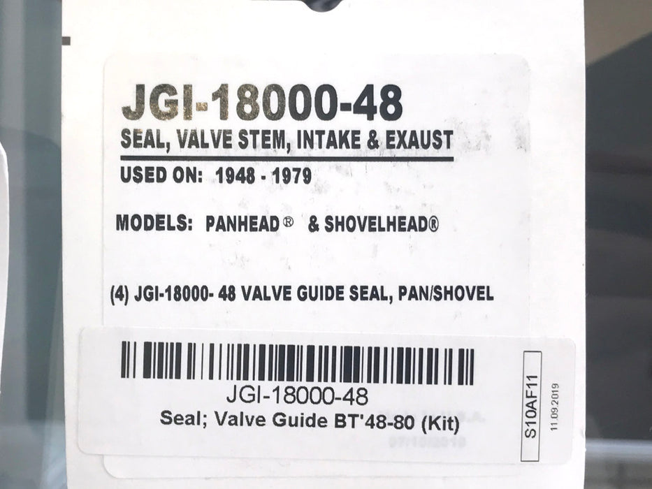Valve Guide Seals. Fits Big Twin 1948-1979