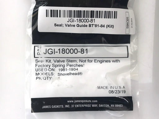 Valve Guide Seals. Fits Big Twin 1980-1984