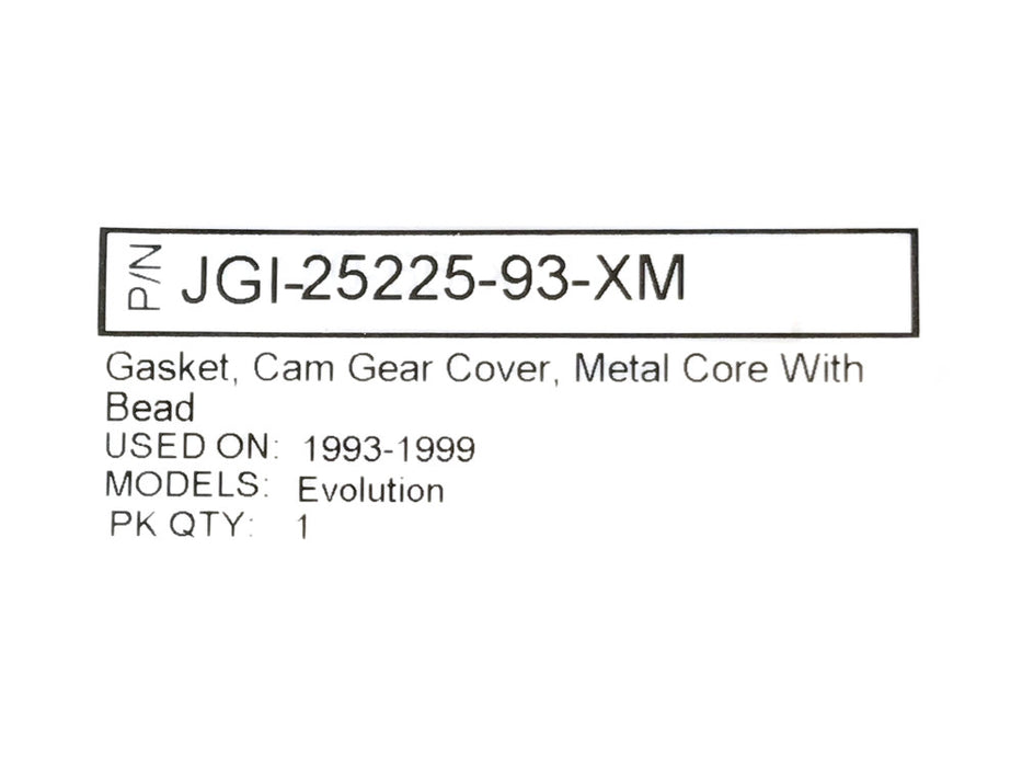 Cam Cover Gasket. Fits Evolution Big Twin 1993-1999. – James Gaskets Inc