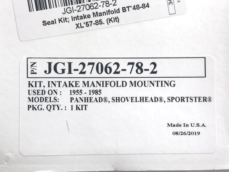 Intake Manifold Seal Kit. Fits Big Twin 1948-1984 & Sportster 1957-1985. – James Gaskets Inc