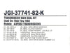 Transmission Main Shaft Seal Kit. Fits 4Spd Big Twin 1982-1986.