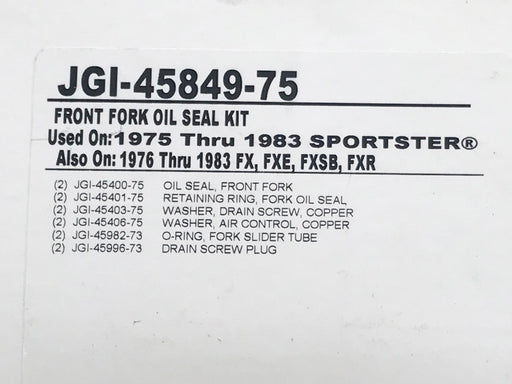 35mm Fork Seal Kit. Fits Sportster & FX 1975-1983.