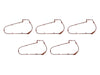 Primary Cover Gasket - Pack of 5. Fits 4Spd Big Twin 1965-1986 & Softail 1984-1988.