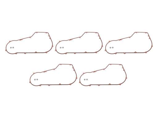 Primary Cover Gasket - Pack of 5. Fits Softail 1994-2006 & Dyna 1994-2005.