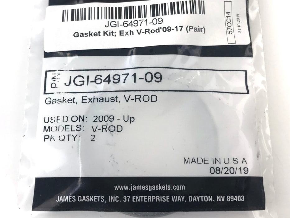 Exhaust Gasket Kit. Fits V-Rod 2009-2017.