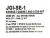 Exhaust Gasket Kit. Fits Big Twin 1966-1984.
