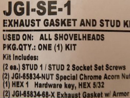 Exhaust Gasket Kit. Fits Big Twin 1966-1984.