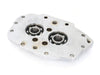 Transmission Trap Door with Exhaust Mounting Hole. Fits 5Spd Big Twin 1999-2006