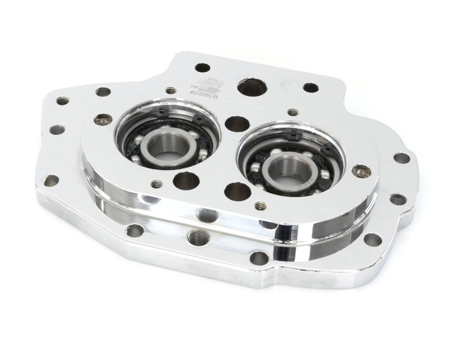 Transmission Trap Door with Exhaust Mounting Hole. Fits 5Spd Big Twin 1999-2006