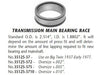 Transmission Main Bearing Race. Fits Big Twin 1937-1977.
