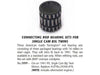 Conrod Bearing Kit with Steel Cage. Fits Big Twin 1941-1999 with Single Cam.