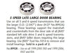 Transmission Trap Door Bearings. Fits 5Spd Twin Cam 1999-2006