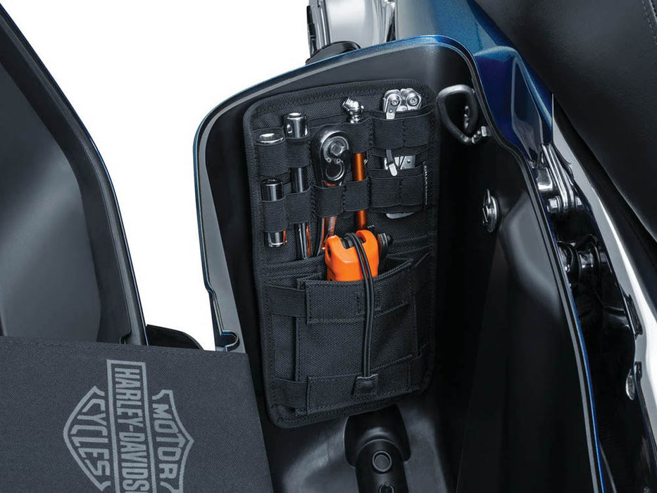 Internal Saddlebag Organizer - Black. Fits Touring with OEM Hard Saddlebags.