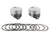 +.030in. Flat Top Pistons with 8.6:1 Compression Ratio. Fits Big Twin 1984-1999 with Evo Engine.