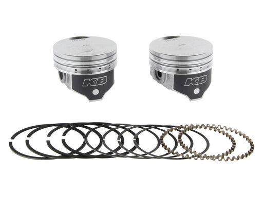 +.030in. Flat Top Pistons with 8.6:1 Compression Ratio. Fits Big Twin 1984-1999 with Evo Engine.