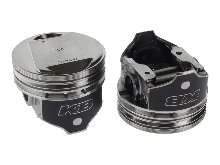 +.030in. Dome Top Pistons with 9.6:1 Compression Ratio. Fits Big Twin 1984-1999 with Evo Engine.