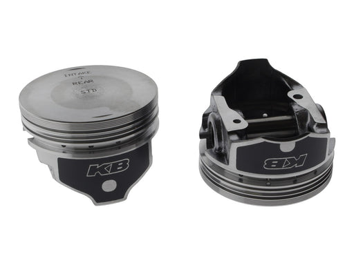 Std Flat Top Pistons with 9.1:1 Compression Ratio. Fits Sportster 1986-2003 with Big Bore 883cc to 1200cc Conversion.