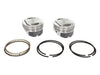 +.010in. Dome Top Pistons with 10.5:1 Compression Ratio. Fits Twin Cam 1999-2006 with Big Bore 88ci to 95ci Conversion.