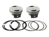 Std Dome Top Pistons with 10.5:1 Compression Ratio. Fits Twin Cam Twin Cam 2007-2017 with 103ci Engine & Big Bore 96ci to 103ci Conversion.