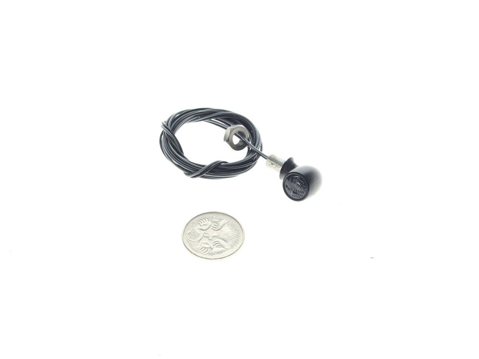 Atto Dark Mini LED Turn Signal - Black.