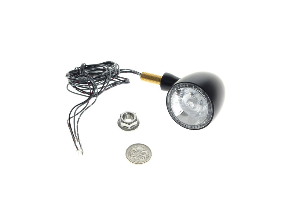 Bullet 1000 DF LED Turn Signal - Amber Turn - Red Run/Brake - Black.