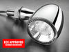 Bullet 1000 PL LED Turn Signal - Amber Turn - White Running Light - Chrome.