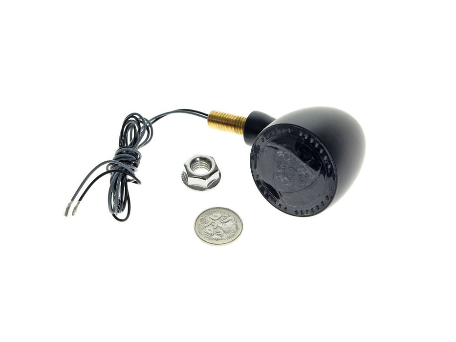 Bullet 1000 Dark LED Turn Signal - Black.
