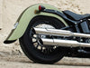 Stretched 4in. Extended Rear Fender - Frenched. Fits Softail Slim 2012-2017.