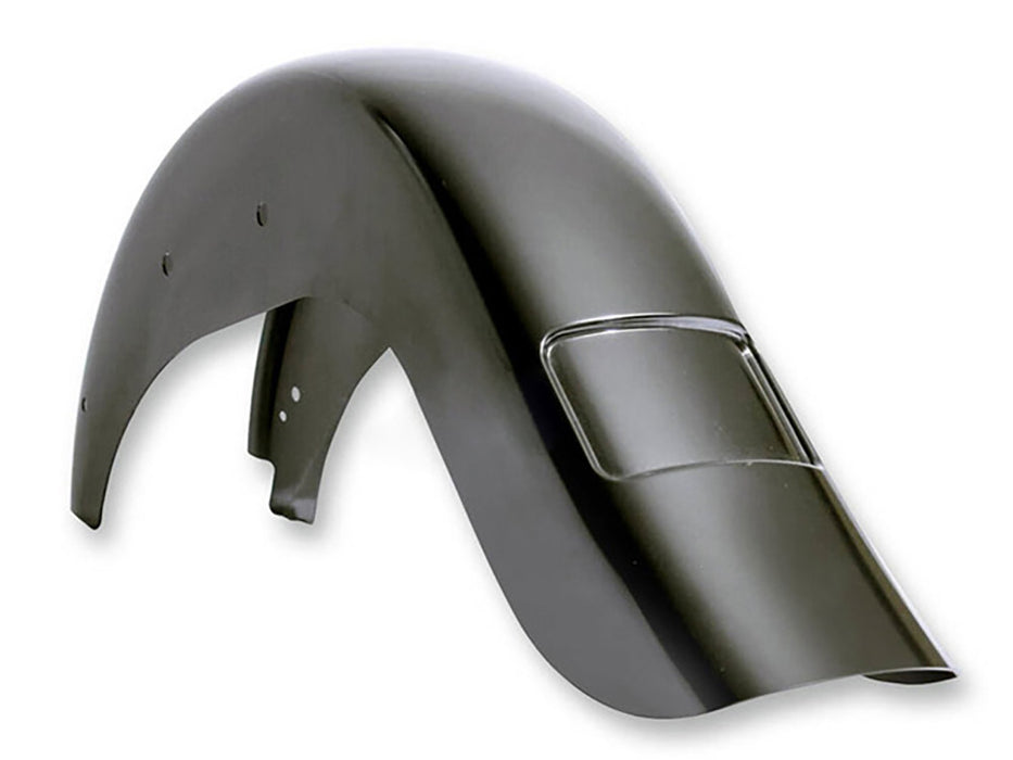 Stretched 4in. Extended Rear Fender - Frenched. Fits Softail Slim 2012-2017.