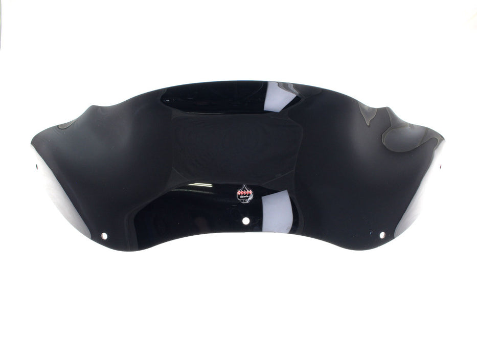 8in. Flare Windshield - Black. Fits Road Glide 1998-2013.