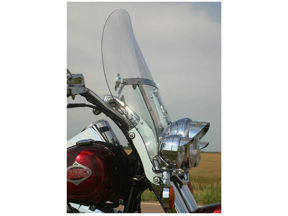 20in. Billboard Flare Windshield - Tinted. Fits FL Softail 2000-2017 and Freewheeler Trike 2017up