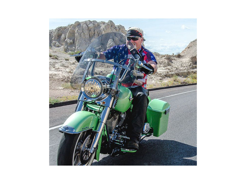 19.5in. Billboard Flare Windshield - Tint. Fits Road King 1994up & Dyna Switchback 2012-2016.